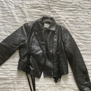 Cropped Leather Jacket